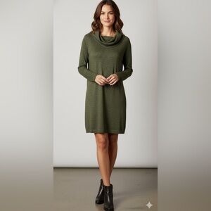 Cabi Solace Dress in Olive Green